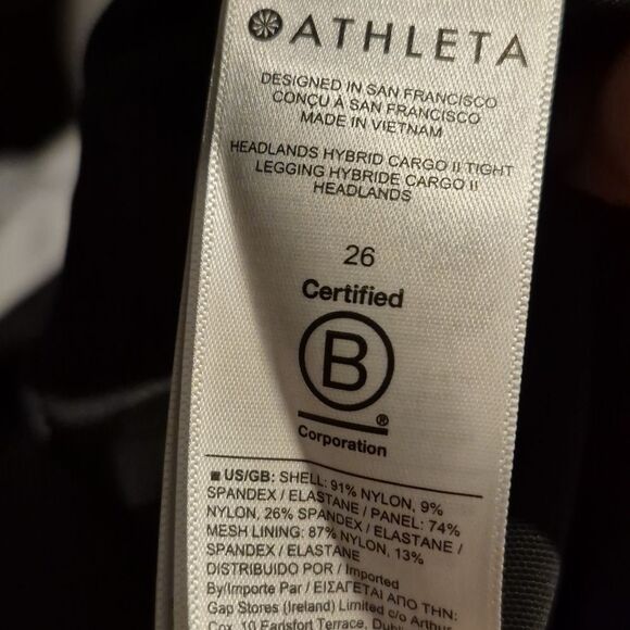 Athleta 26 Headlands Hybrid Cargo II Tight - NWOT - Picture 5 of 5